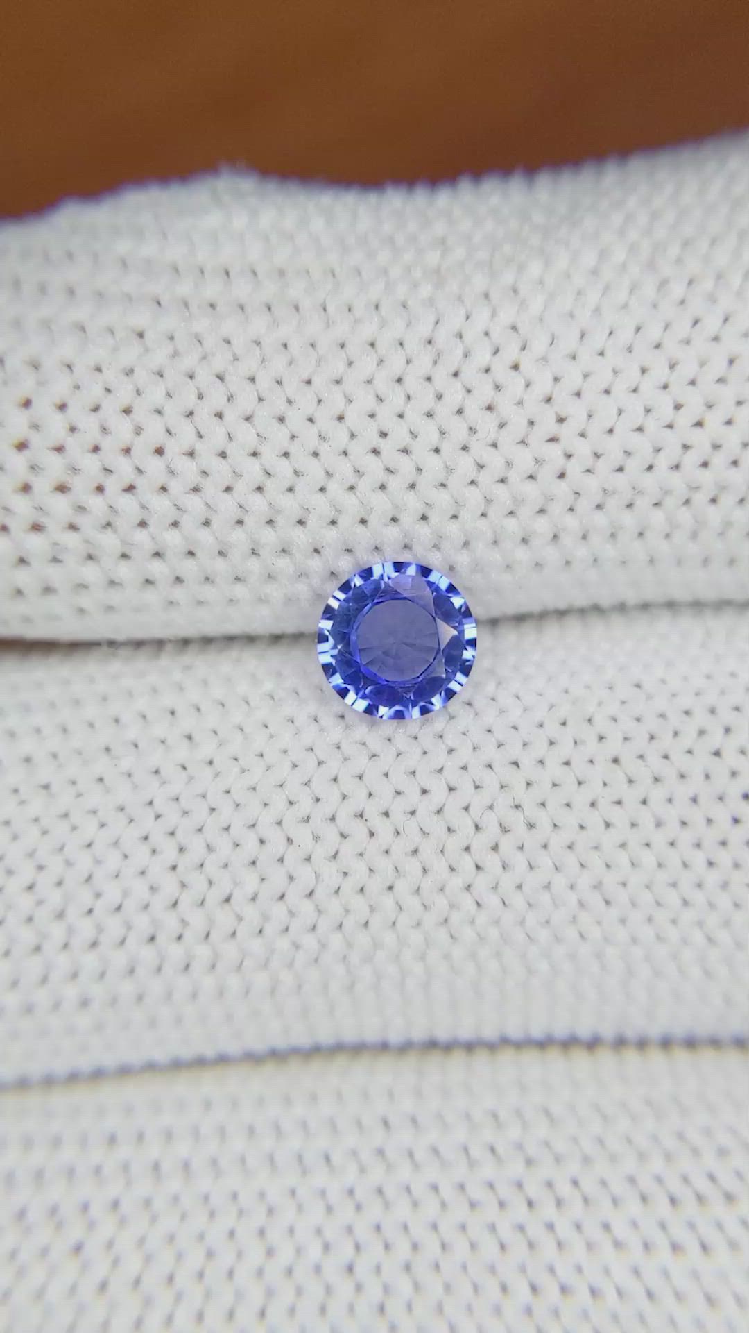 0.78 Ct. Blue Sapphire from Ceylon (Sri Lanka) Size Video