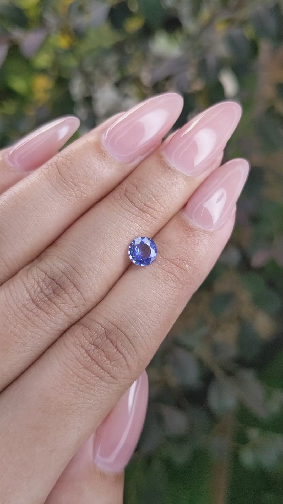0.78 Ct. Blue Sapphire from Ceylon (Sri Lanka) Size Video
