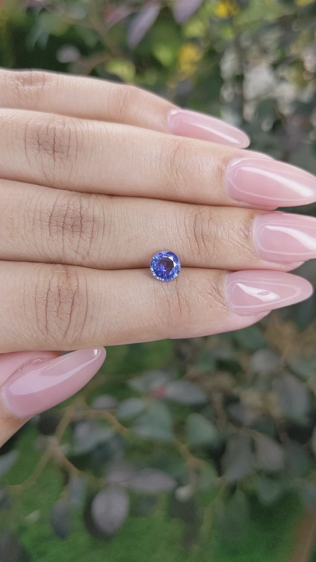 0.78 Ct. Blue Sapphire from Ceylon (Sri Lanka) Size Video