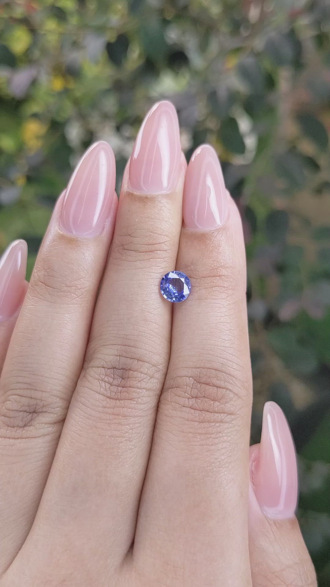 0.78 Ct. Blue Sapphire from Ceylon (Sri Lanka) Size Video