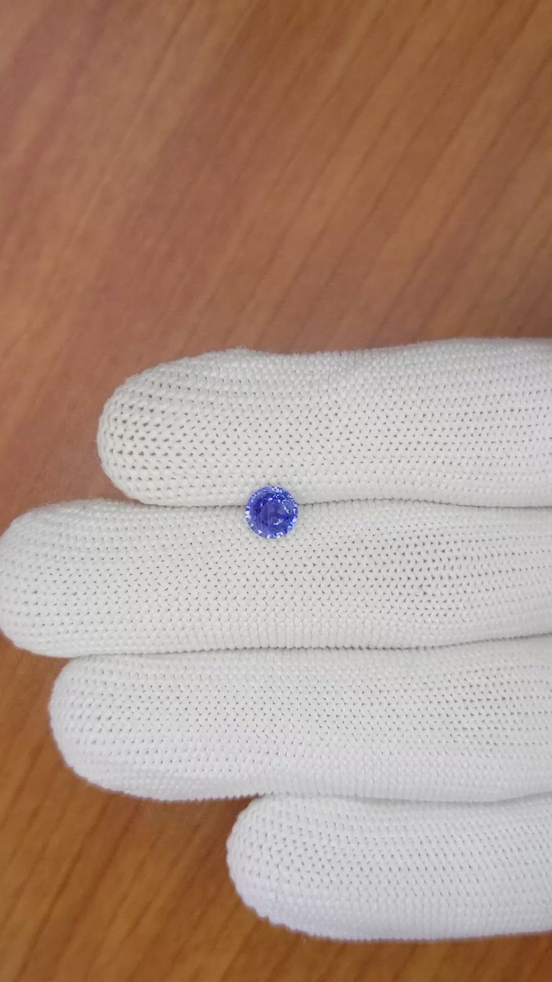 0.74 Ct. Blue Sapphire from Ceylon (Sri Lanka) Size Video