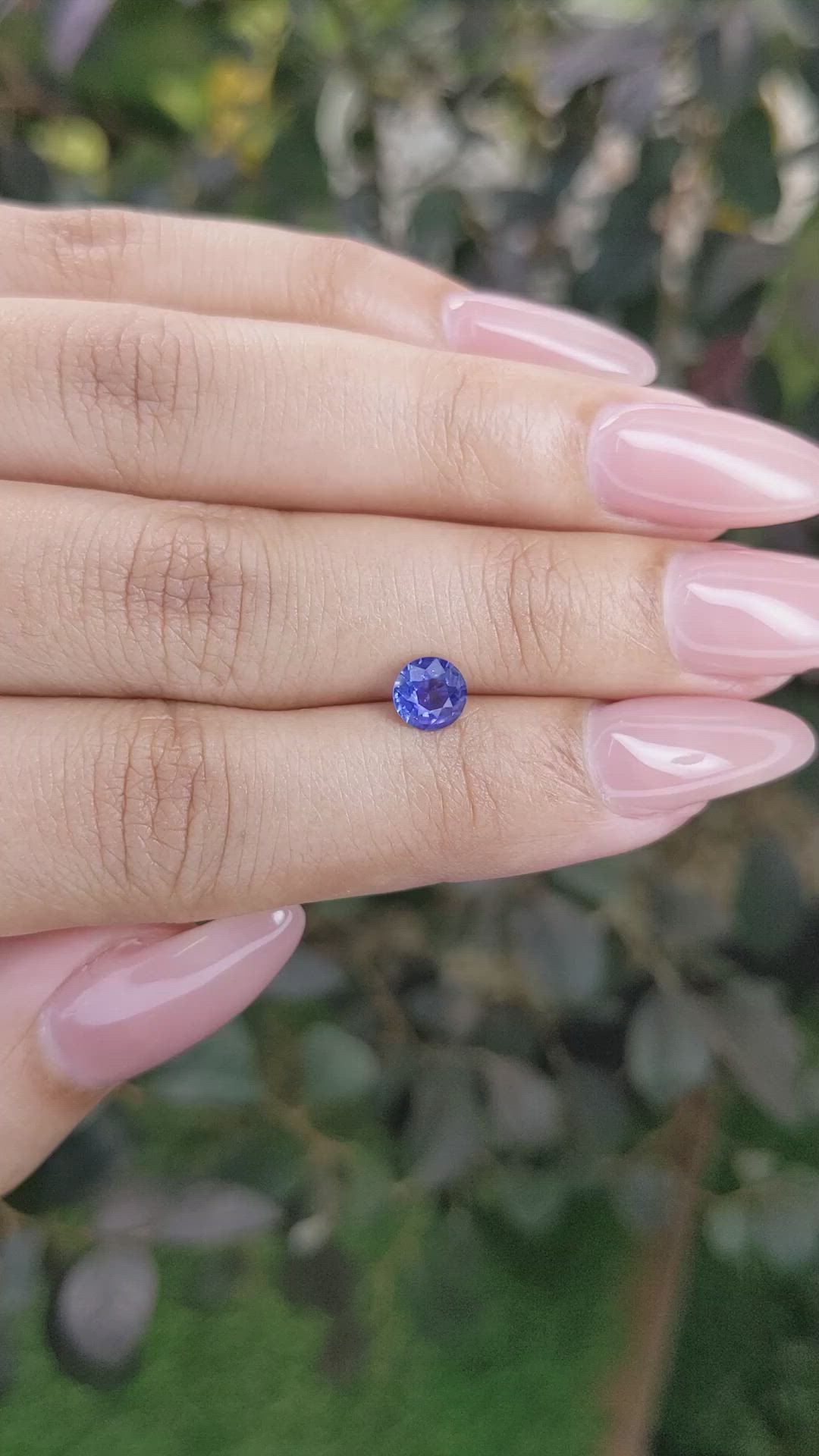 0.74 Ct. Blue Sapphire from Ceylon (Sri Lanka) Size Video