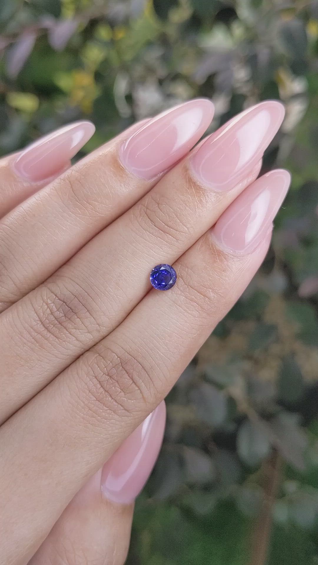 0.55 Ct. Blue Sapphire from Ceylon (Sri Lanka) Size Video