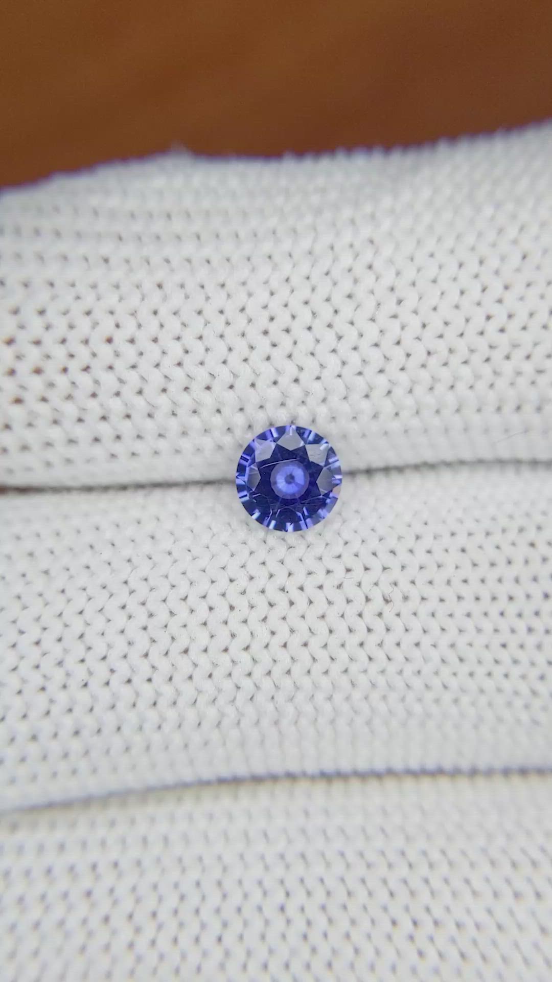 0.67 Ct. Blue Sapphire from Ceylon (Sri Lanka) Size Video