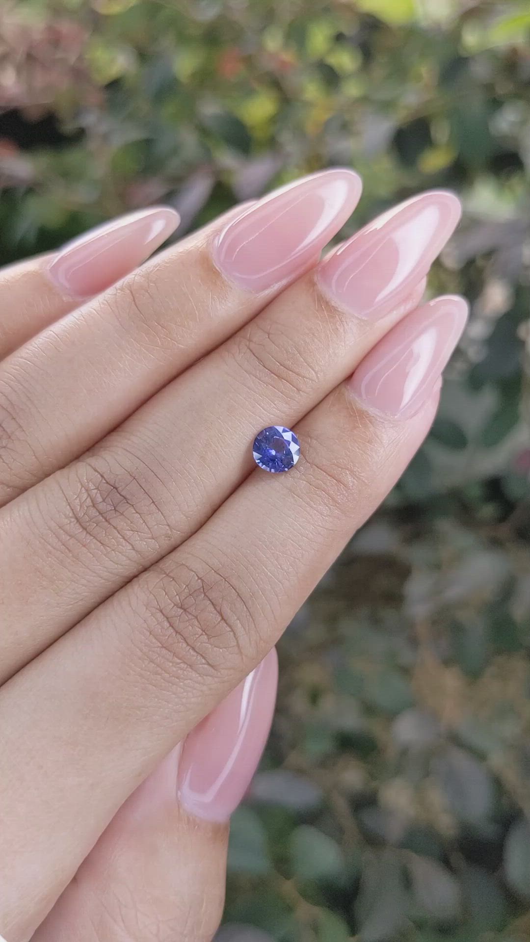 0.67 Ct. Blue Sapphire from Ceylon (Sri Lanka) Size Video