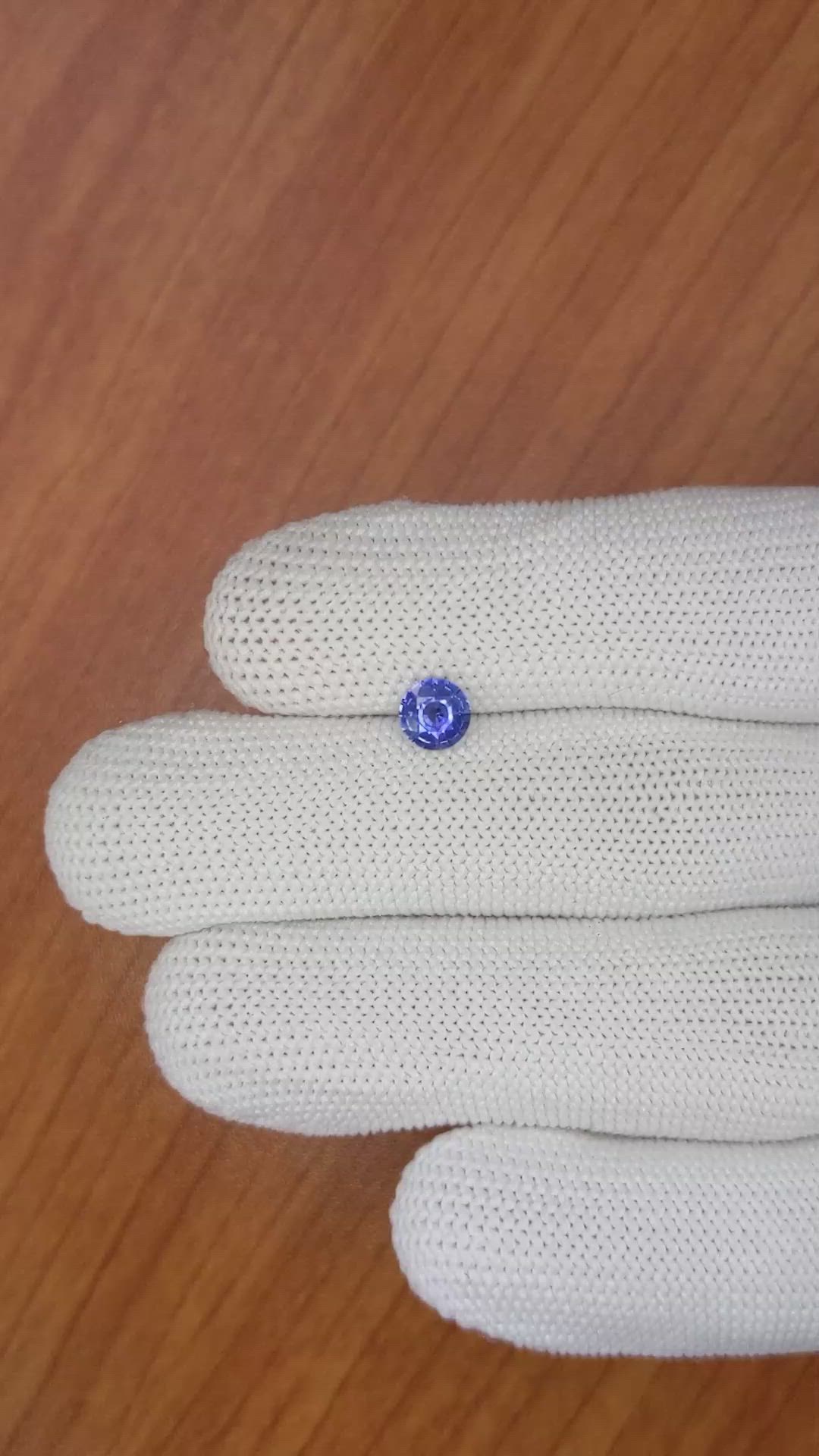 0.67 Ct. Blue Sapphire from Ceylon (Sri Lanka) Size Video