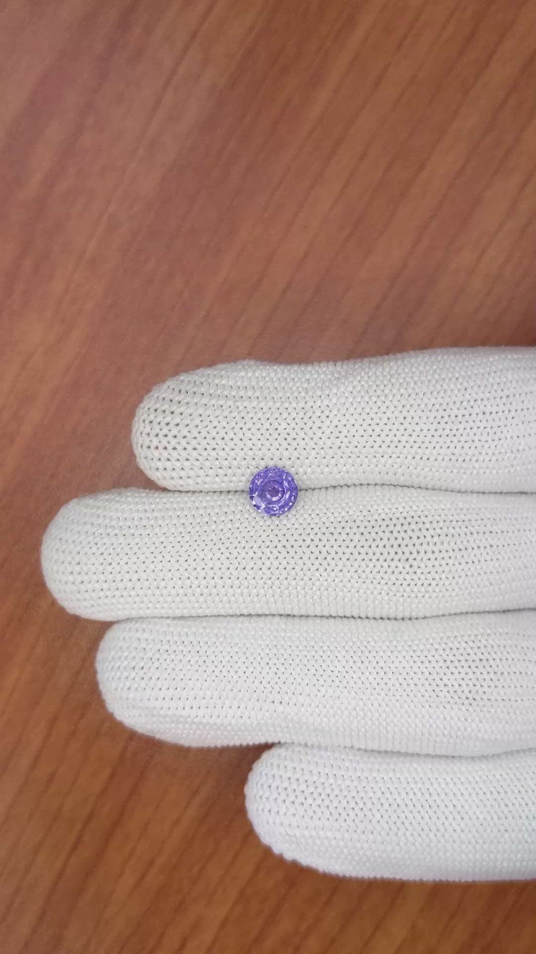 0.93 Ct. Purple Sapphire from Ceylon (Sri Lanka) Size Video