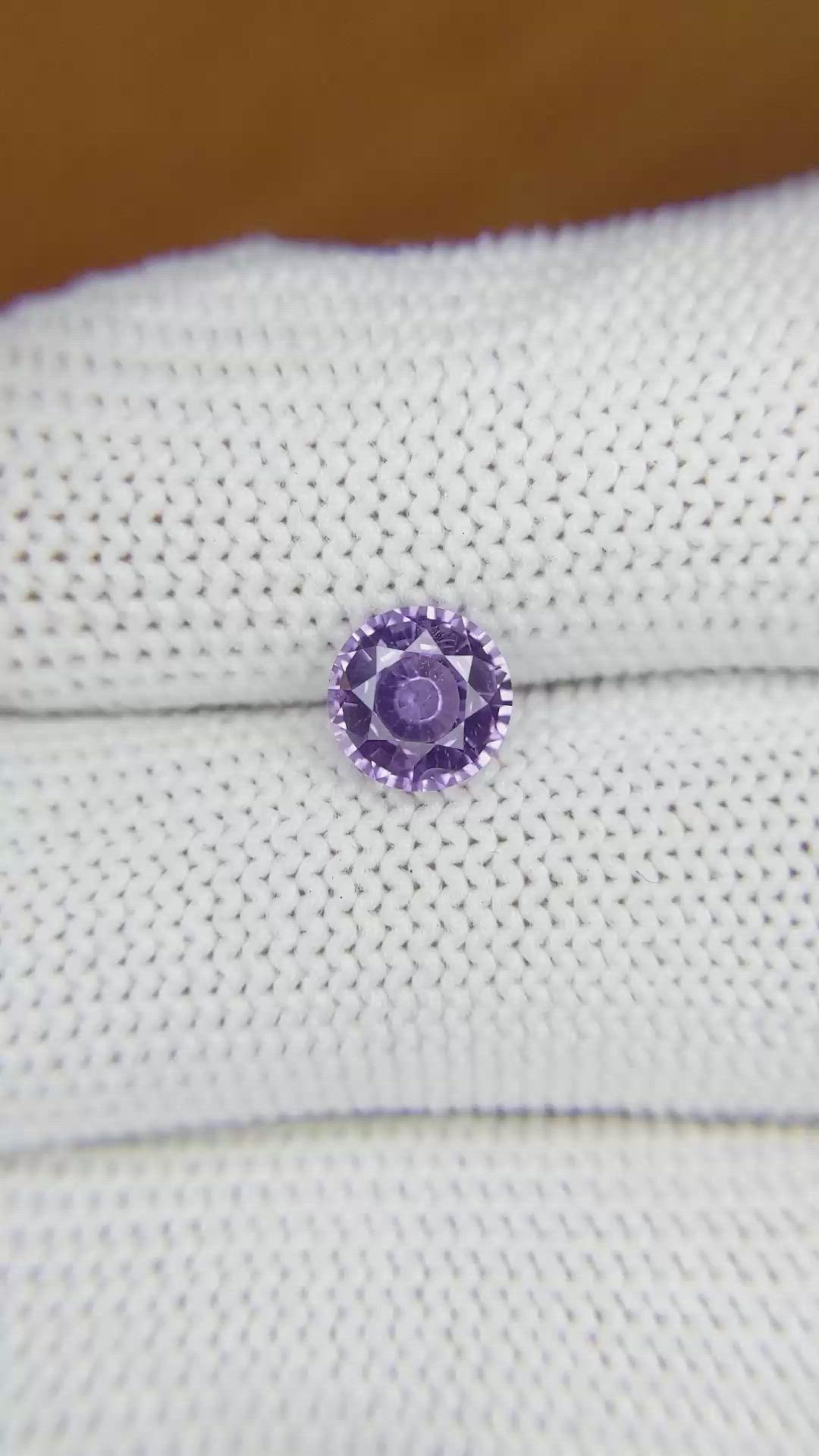 1.33 Ct. Purple Sapphire from Ceylon (Sri Lanka) Size Video