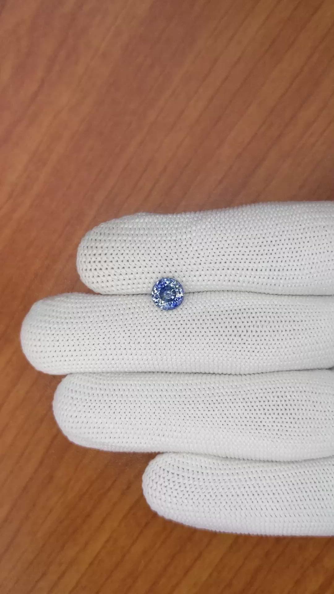 1.56 Ct. Blue Sapphire from Ceylon (Sri Lanka) Size Video