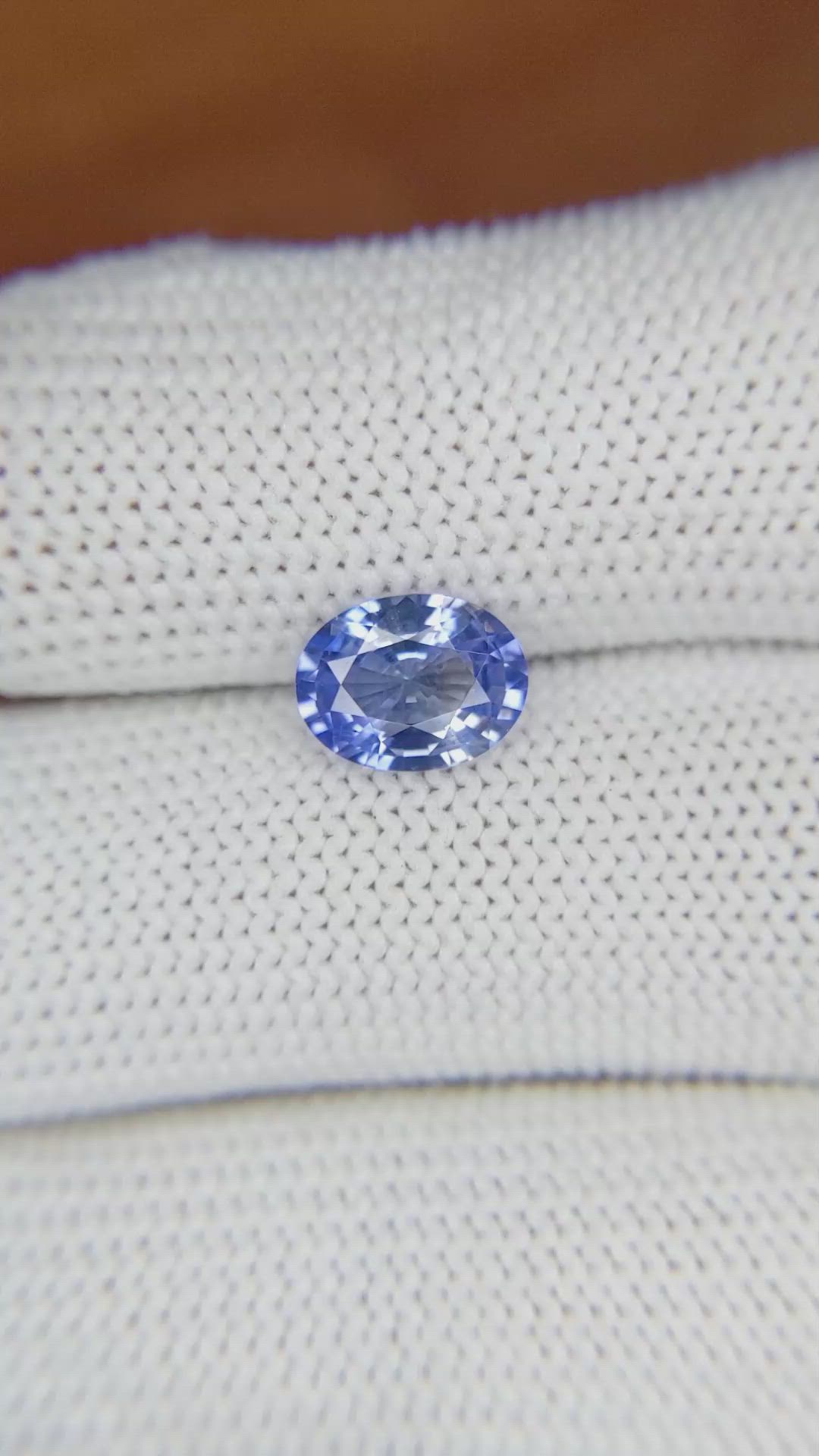 1.86 Ct. Blue Sapphire from Ceylon (Sri Lanka) Size Video