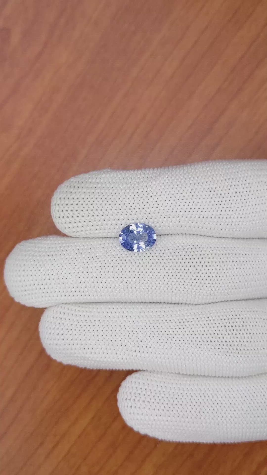 1.86 Ct. Blue Sapphire from Ceylon (Sri Lanka) Size Video