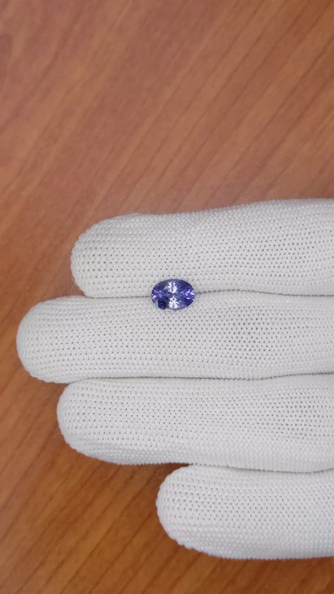 1.68 Ct. Blue Sapphire from Ceylon (Sri Lanka) Size Video