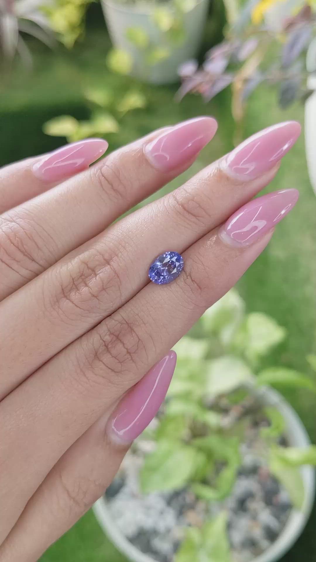1.68 Ct. Blue Sapphire from Ceylon (Sri Lanka) Size Video