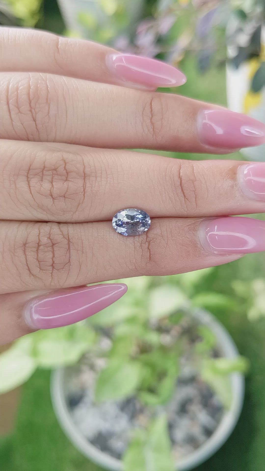 1.45 Ct. Bi Color Sapphire from Ceylon (Sri Lanka) Size Video