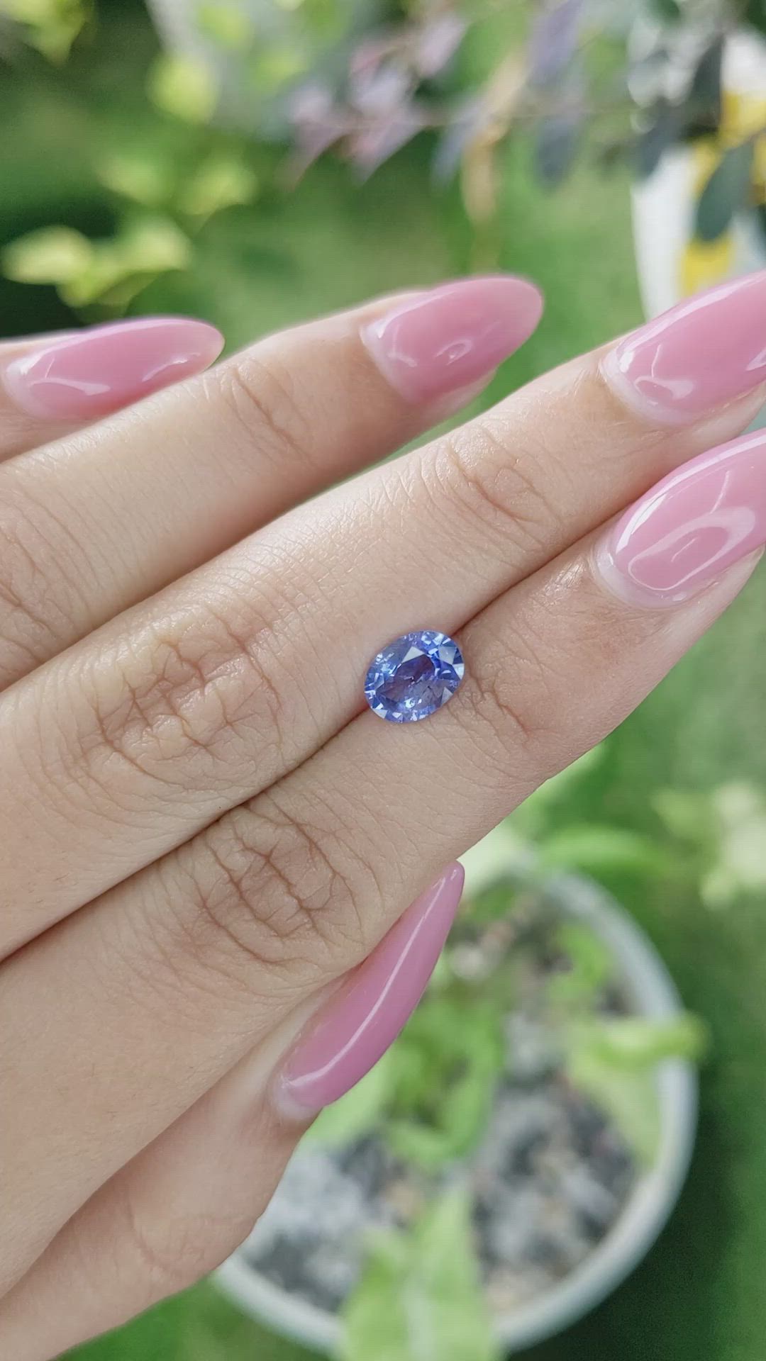 1.17 Ct. Blue Sapphire from Ceylon (Sri Lanka) Size Video