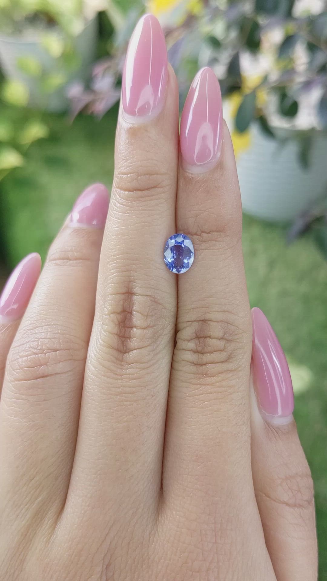 1.17 Ct. Blue Sapphire from Ceylon (Sri Lanka) Size Video