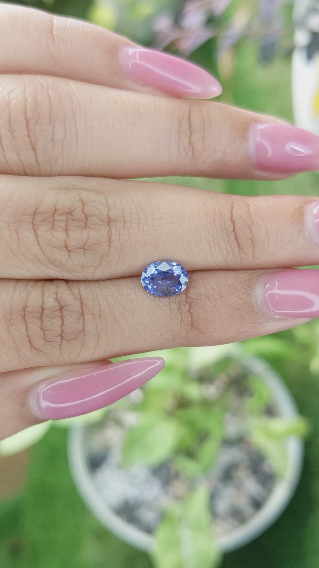 1.17 Ct. Blue Sapphire from Ceylon (Sri Lanka) Size Video