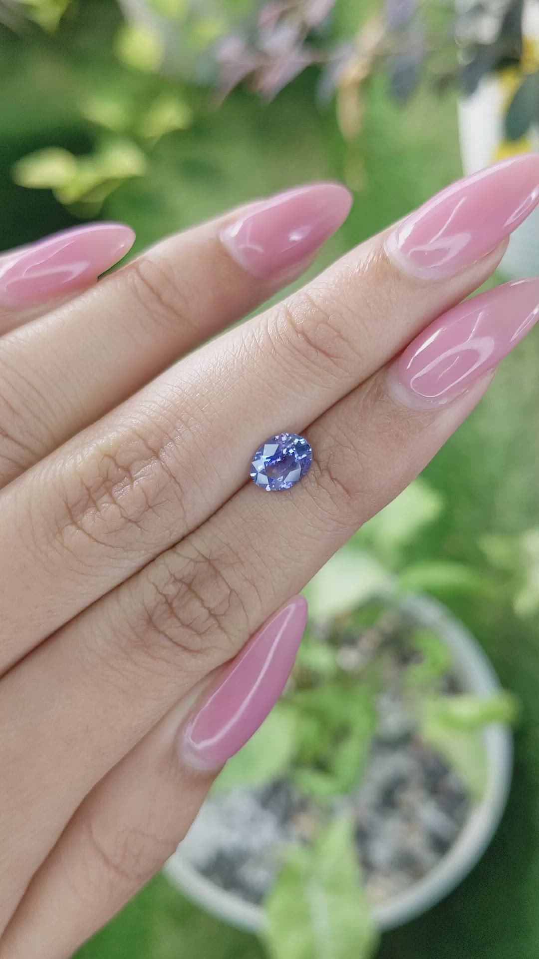 1.16 Ct. Blue Sapphire from Ceylon (Sri Lanka) Size Video