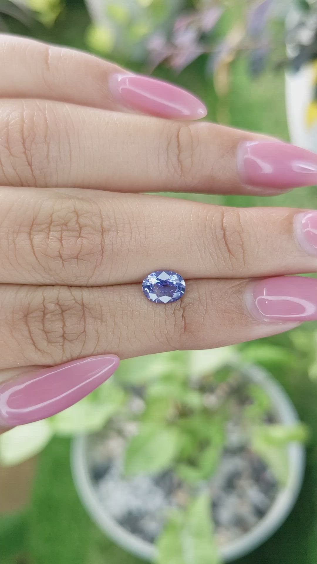 1.16 Ct. Blue Sapphire from Ceylon (Sri Lanka) Size Video