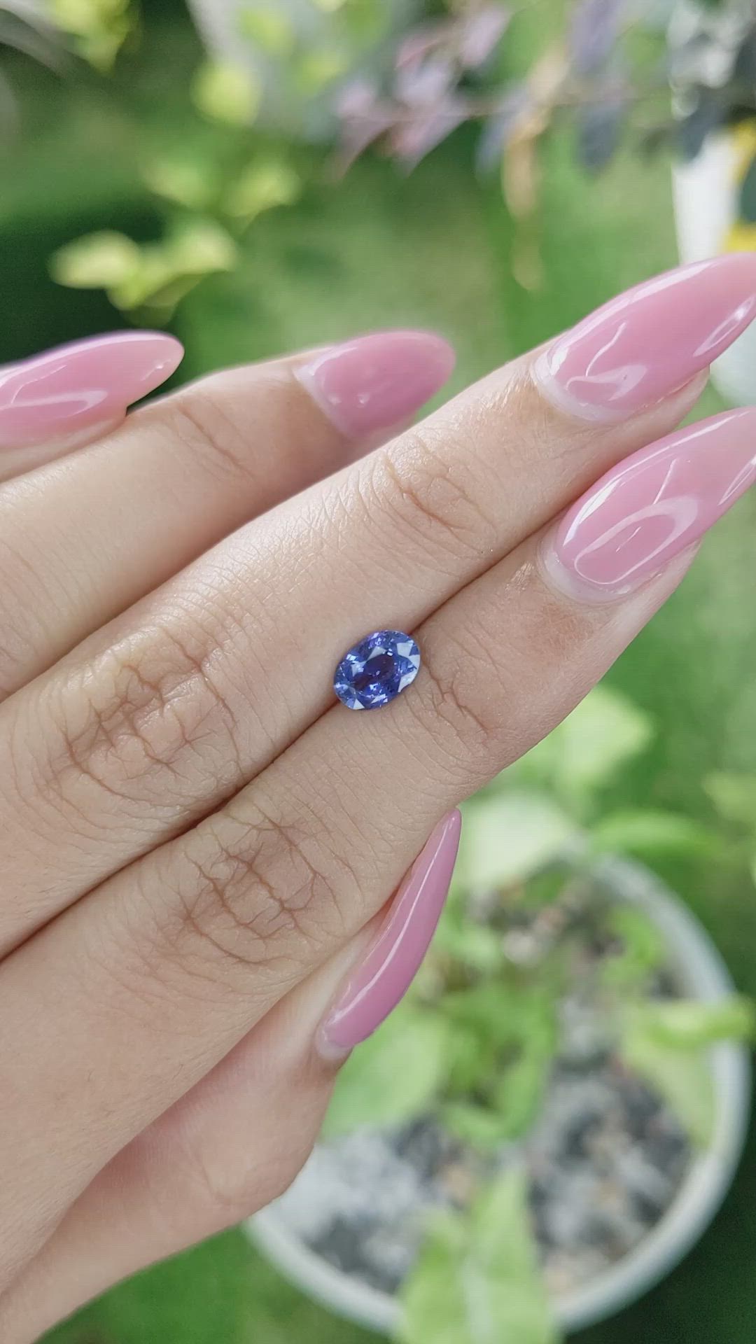 0.88 Ct. Blue Sapphire from Ceylon (Sri Lanka) Size Video