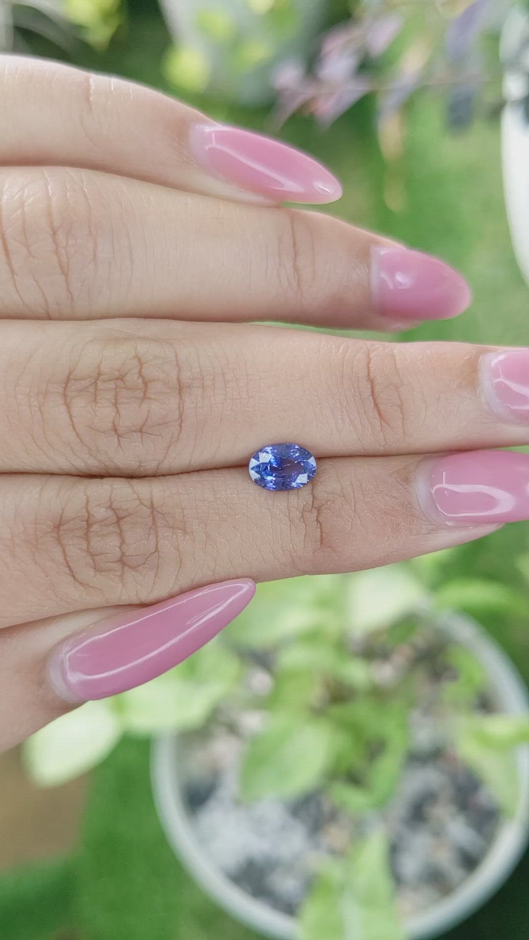 0.88 Ct. Blue Sapphire from Ceylon (Sri Lanka) Size Video