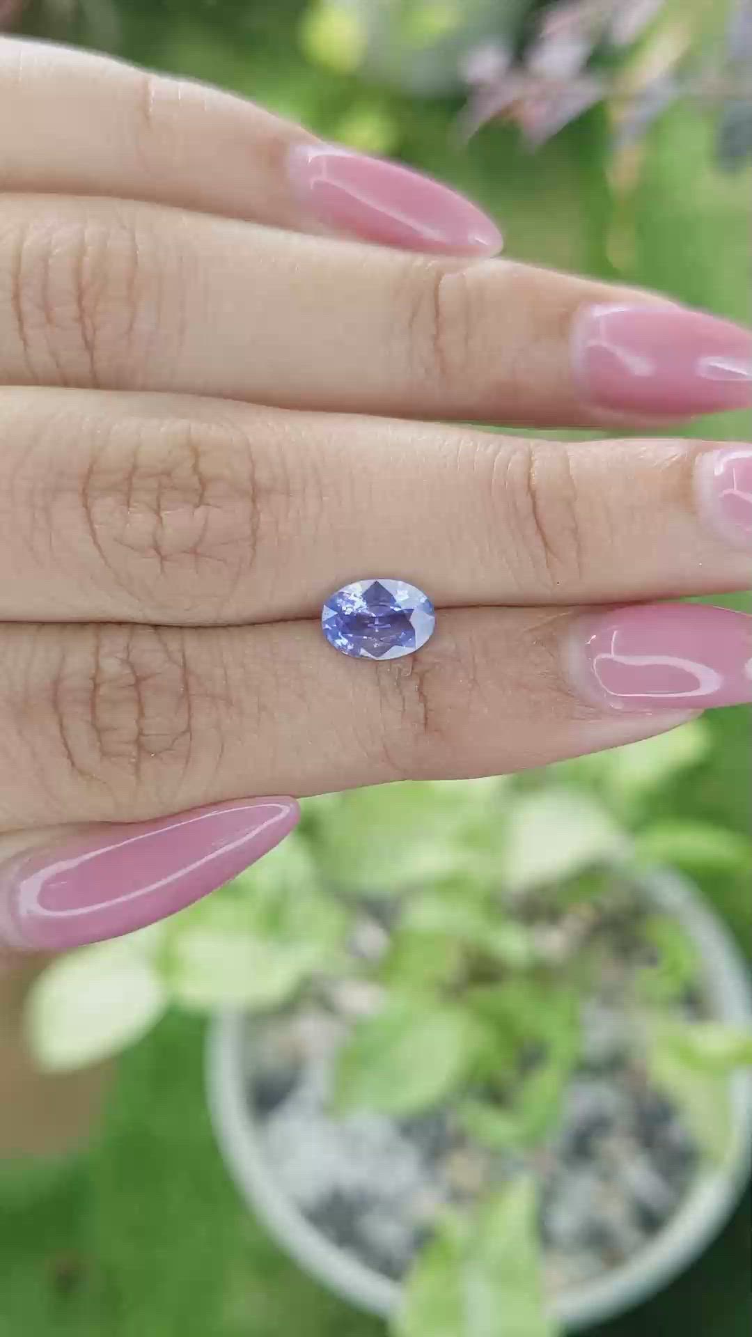 1.15 Ct. Blue Sapphire from Ceylon (Sri Lanka) Size Video