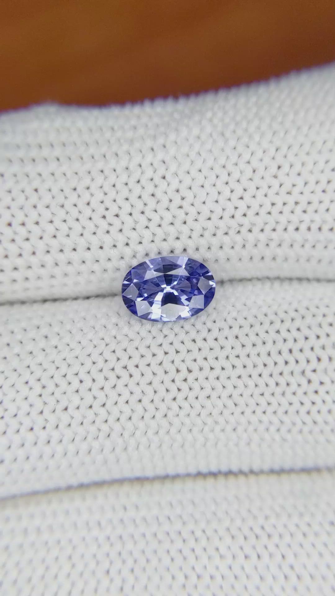 1.20 Ct. Blue Sapphire from Ceylon (Sri Lanka) Size Video