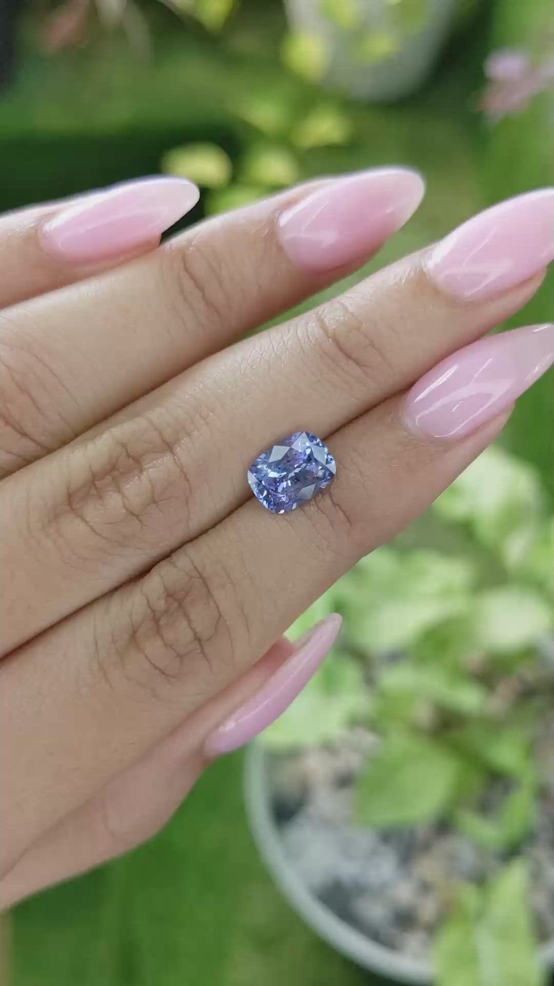 2.00 Ct. Blue Sapphire from Ceylon (Sri Lanka) Size Video