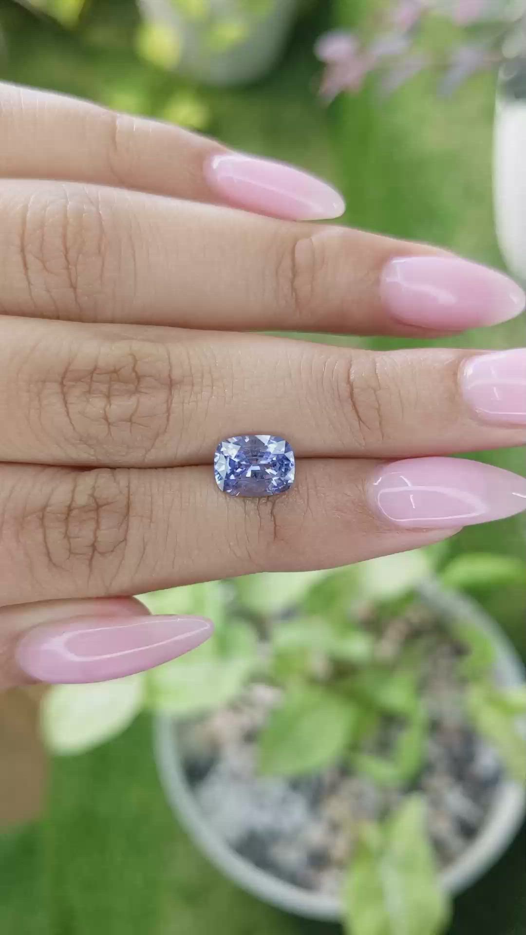 2.00 Ct. Blue Sapphire from Ceylon (Sri Lanka) Size Video