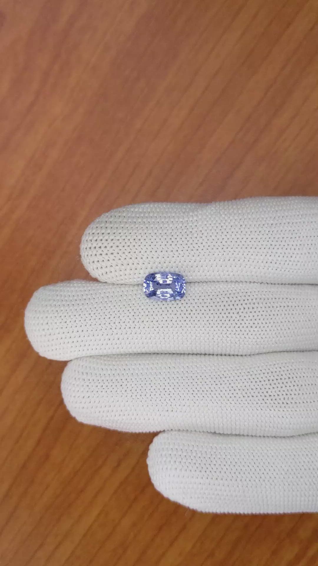 1.97 Ct. Blue Sapphire from Ceylon (Sri Lanka) Size Video
