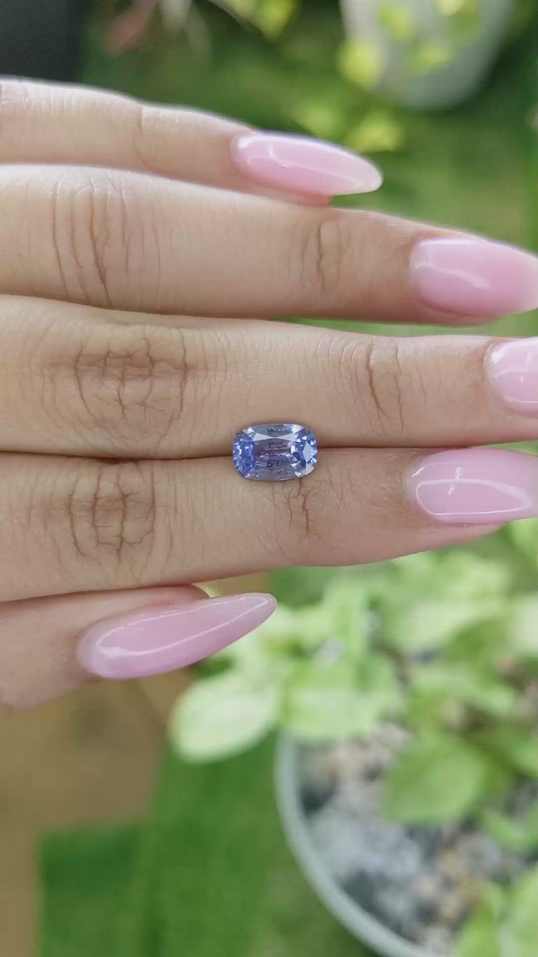 1.97 Ct. Blue Sapphire from Ceylon (Sri Lanka) Size Video