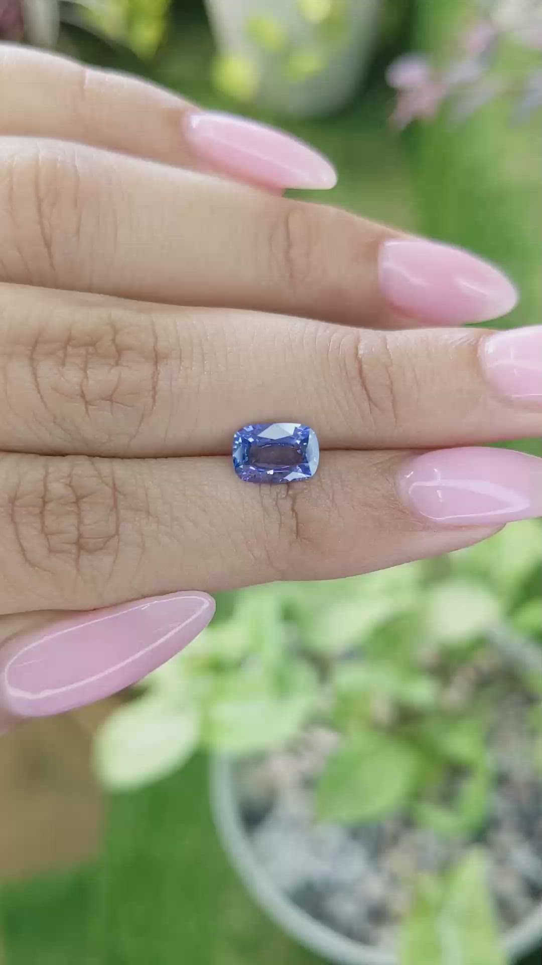 1.46 Ct. Blue Sapphire from Ceylon (Sri Lanka) Size Video