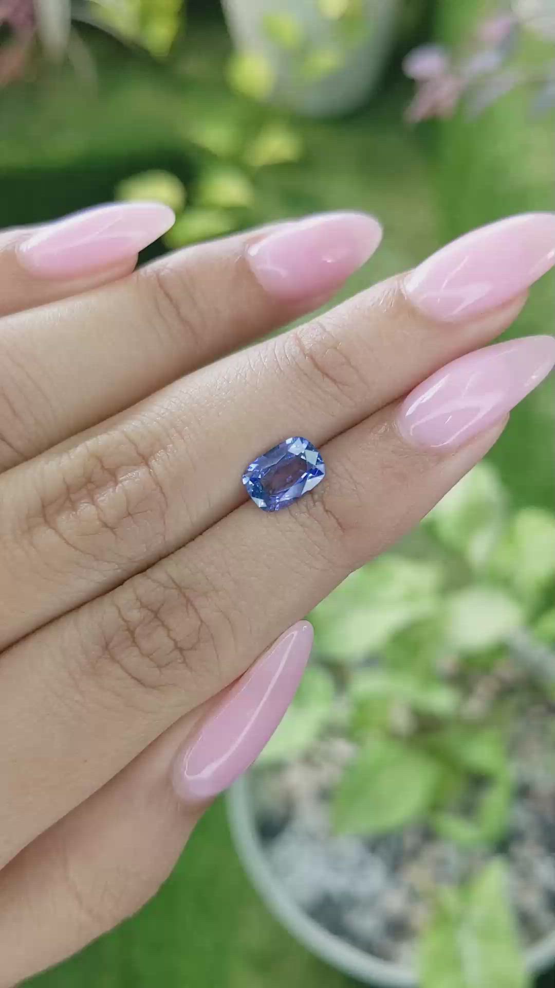 1.46 Ct. Blue Sapphire from Ceylon (Sri Lanka) Size Video
