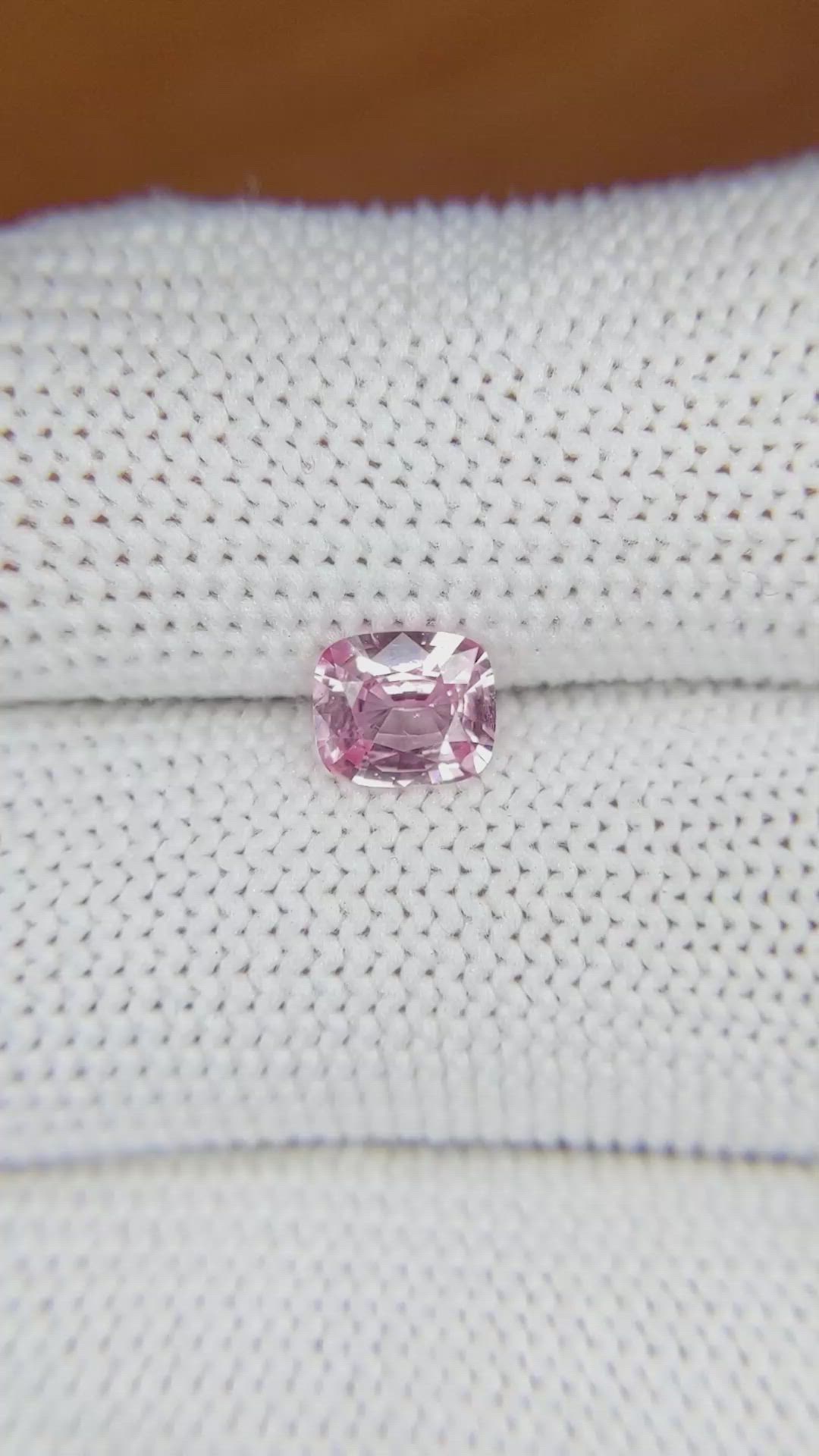 0.83 Ct. Pink Sapphire from Ceylon (Sri Lanka) Size Video