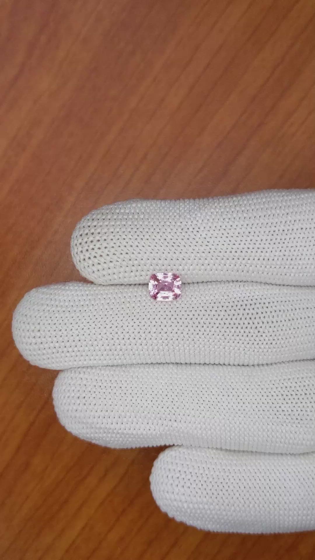 0.83 Ct. Pink Sapphire from Ceylon (Sri Lanka) Size Video