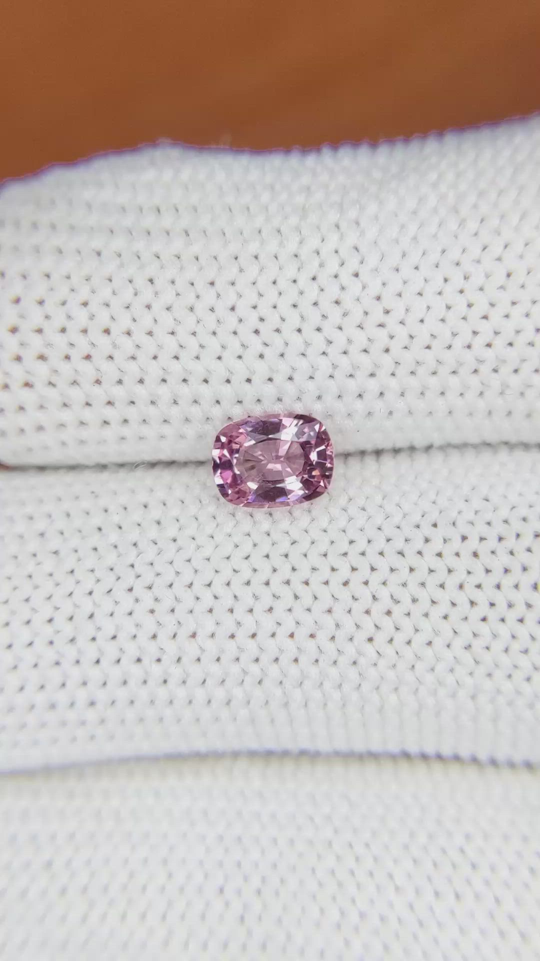 0.79 Ct. Purplish Pink Sapphire from Ceylon (Sri Lanka) Size Video