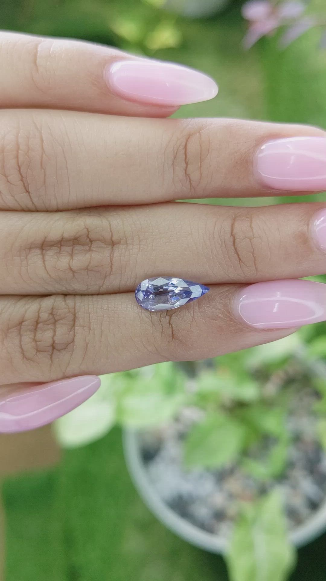 2.55 Ct. Blue Sapphire from Ceylon (Sri Lanka) Size Video