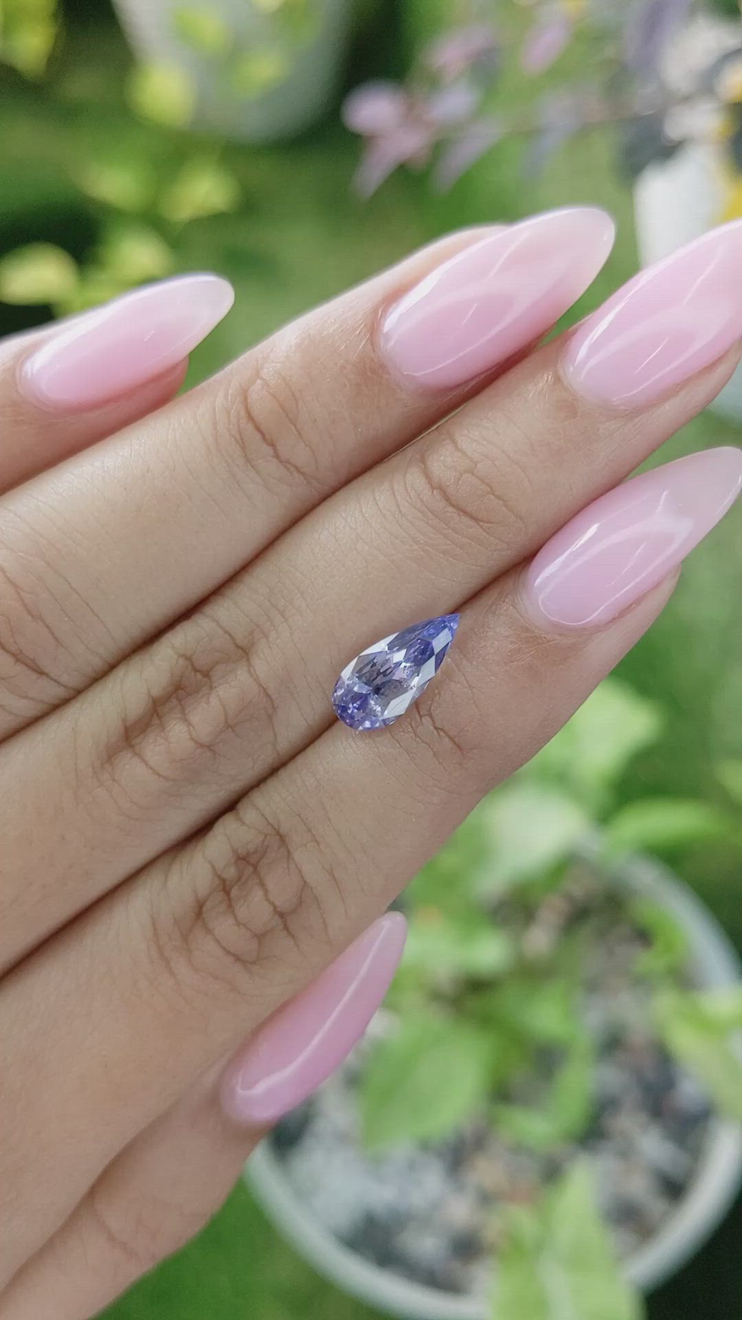 2.55 Ct. Blue Sapphire from Ceylon (Sri Lanka) Size Video
