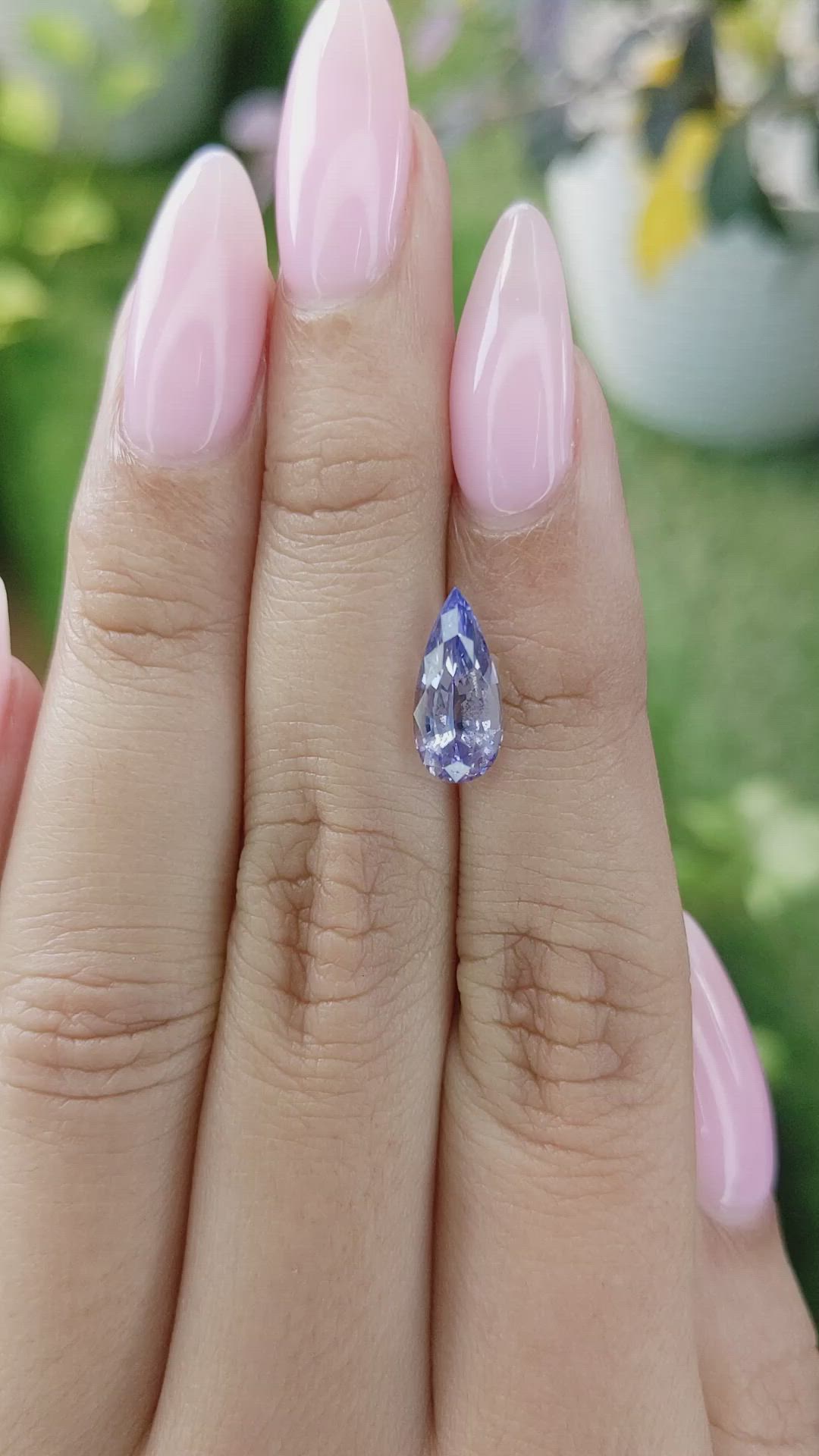 2.55 Ct. Blue Sapphire from Ceylon (Sri Lanka) Size Video