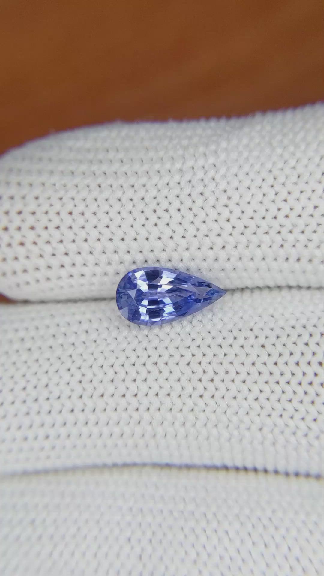 1.60 Ct. Blue Sapphire from Ceylon (Sri Lanka) Size Video