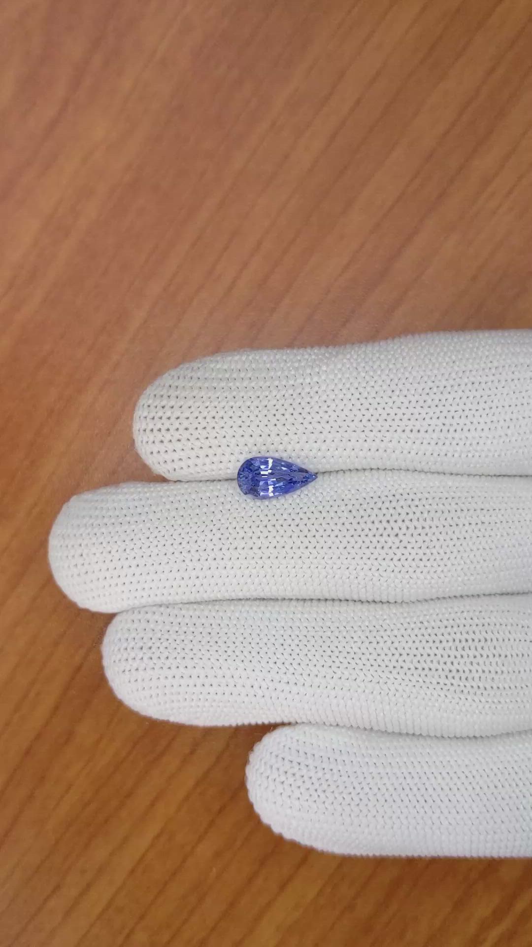 1.60 Ct. Blue Sapphire from Ceylon (Sri Lanka) Size Video