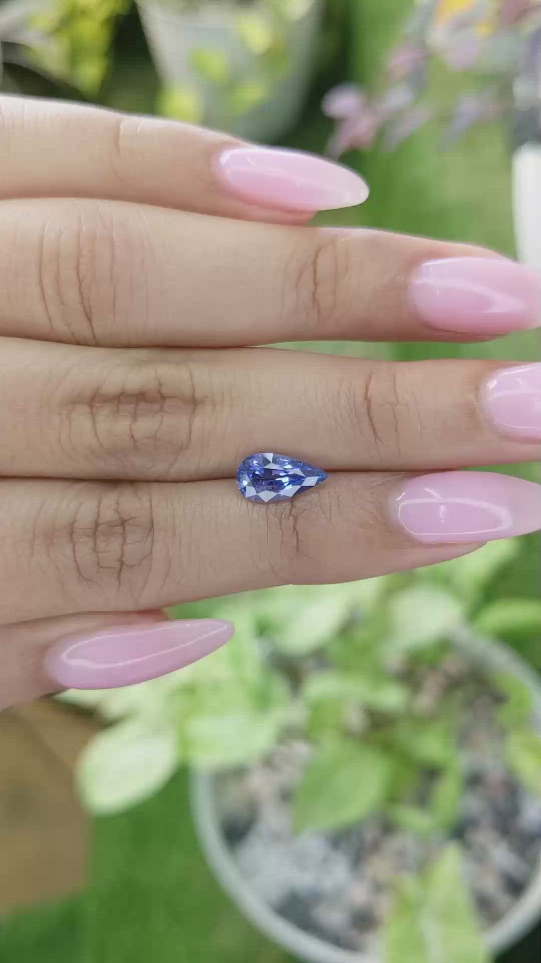 1.60 Ct. Blue Sapphire from Ceylon (Sri Lanka) Size Video