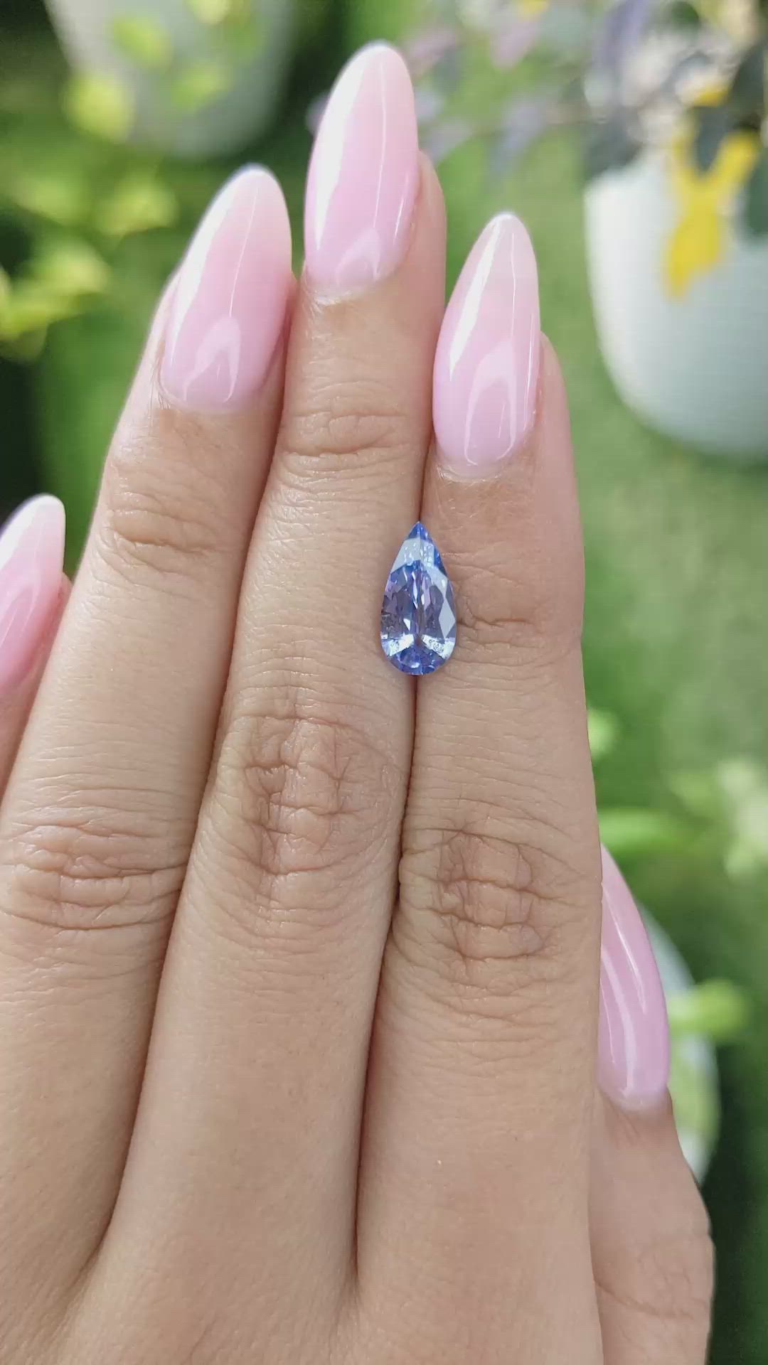 1.70 Ct. Blue Sapphire from Ceylon (Sri Lanka) Size Video