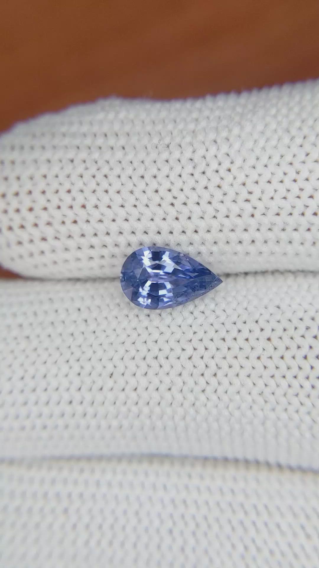 1.42 Ct. Blue Sapphire from Ceylon (Sri Lanka) Size Video
