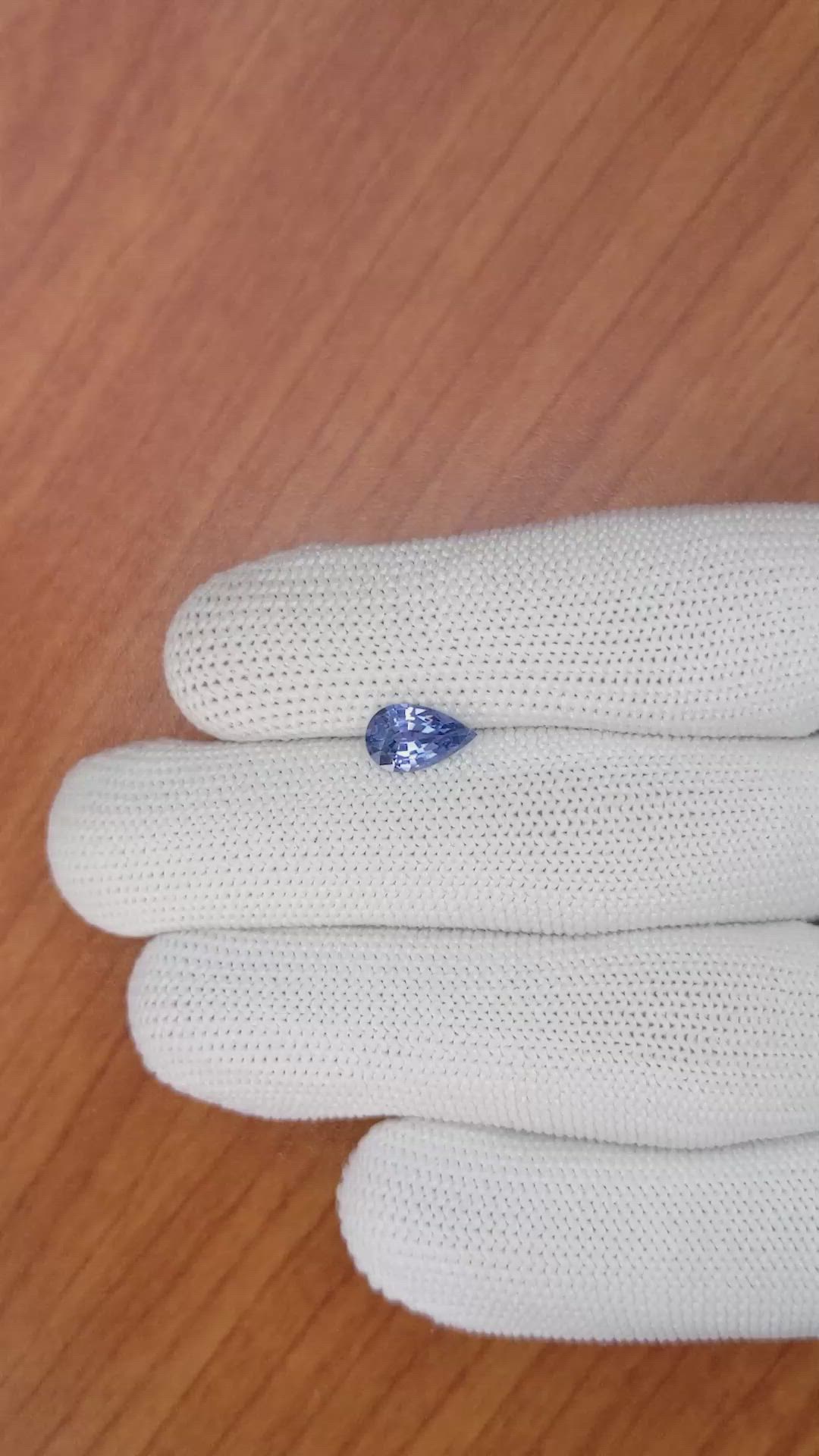 1.42 Ct. Blue Sapphire from Ceylon (Sri Lanka) Size Video