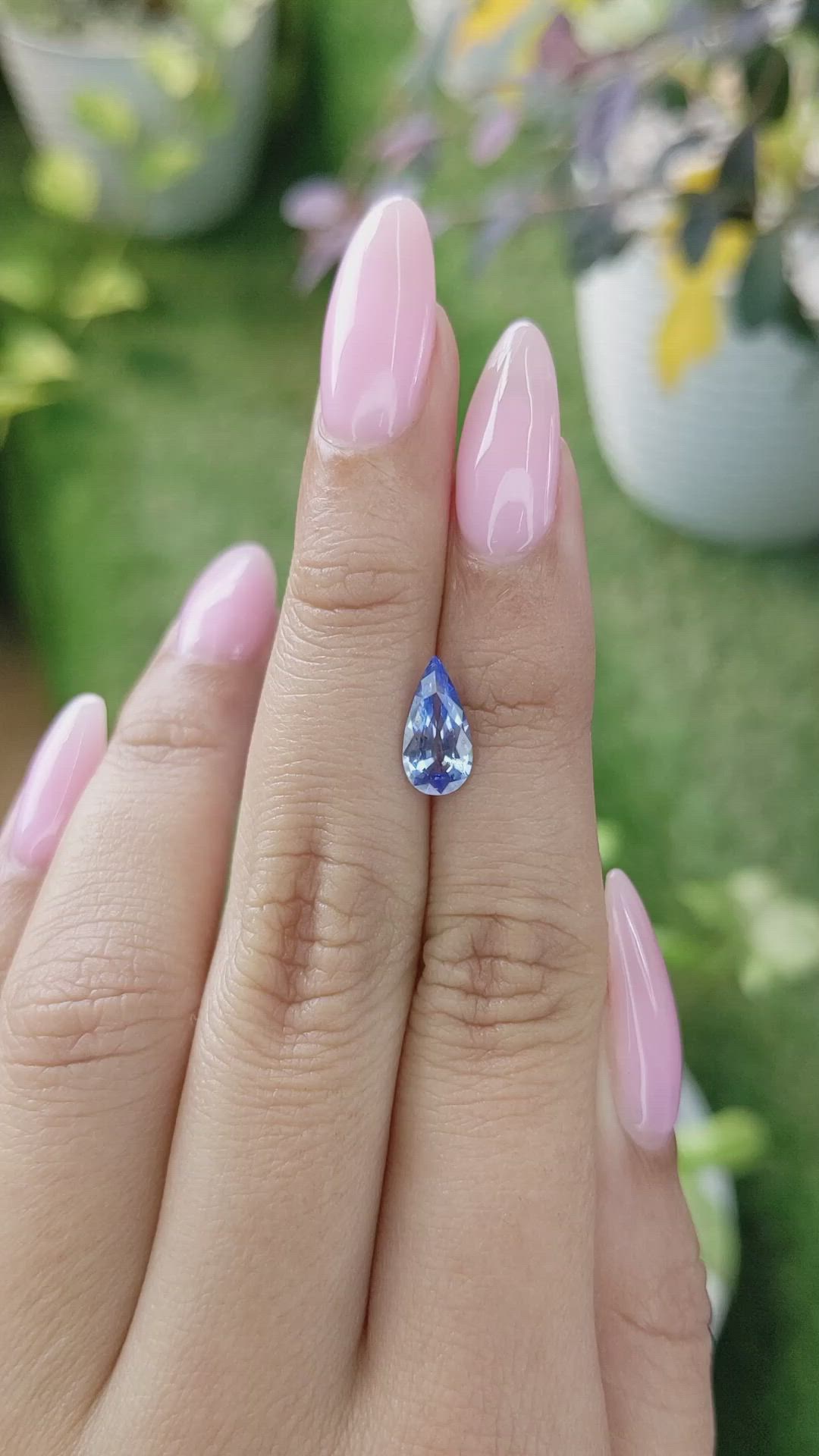 1.48 Ct. Blue Sapphire from Ceylon (Sri Lanka) Size Video