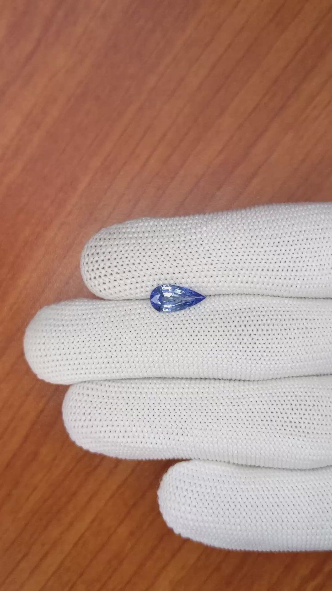 1.48 Ct. Blue Sapphire from Ceylon (Sri Lanka) Size Video