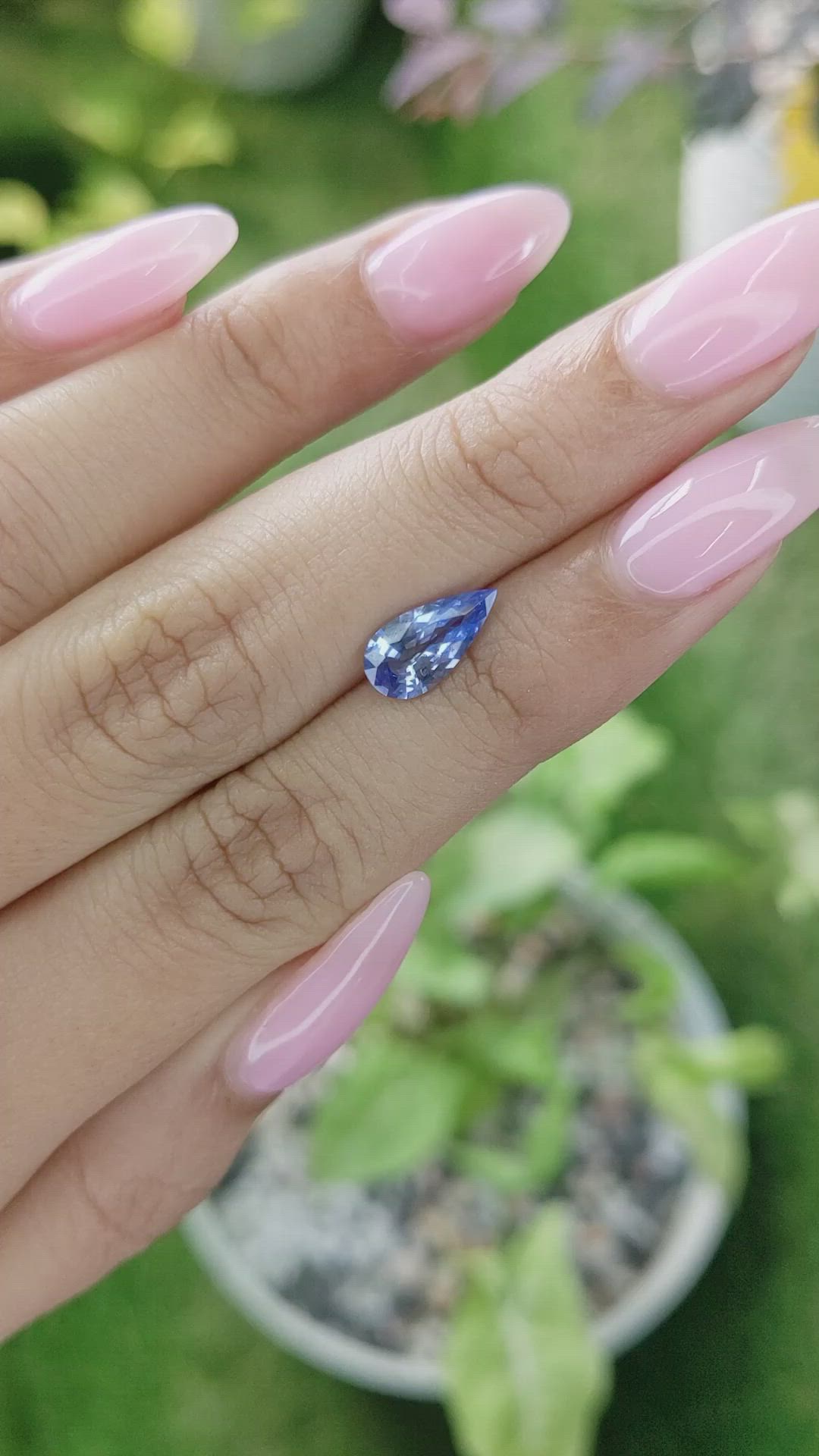 1.48 Ct. Blue Sapphire from Ceylon (Sri Lanka) Size Video