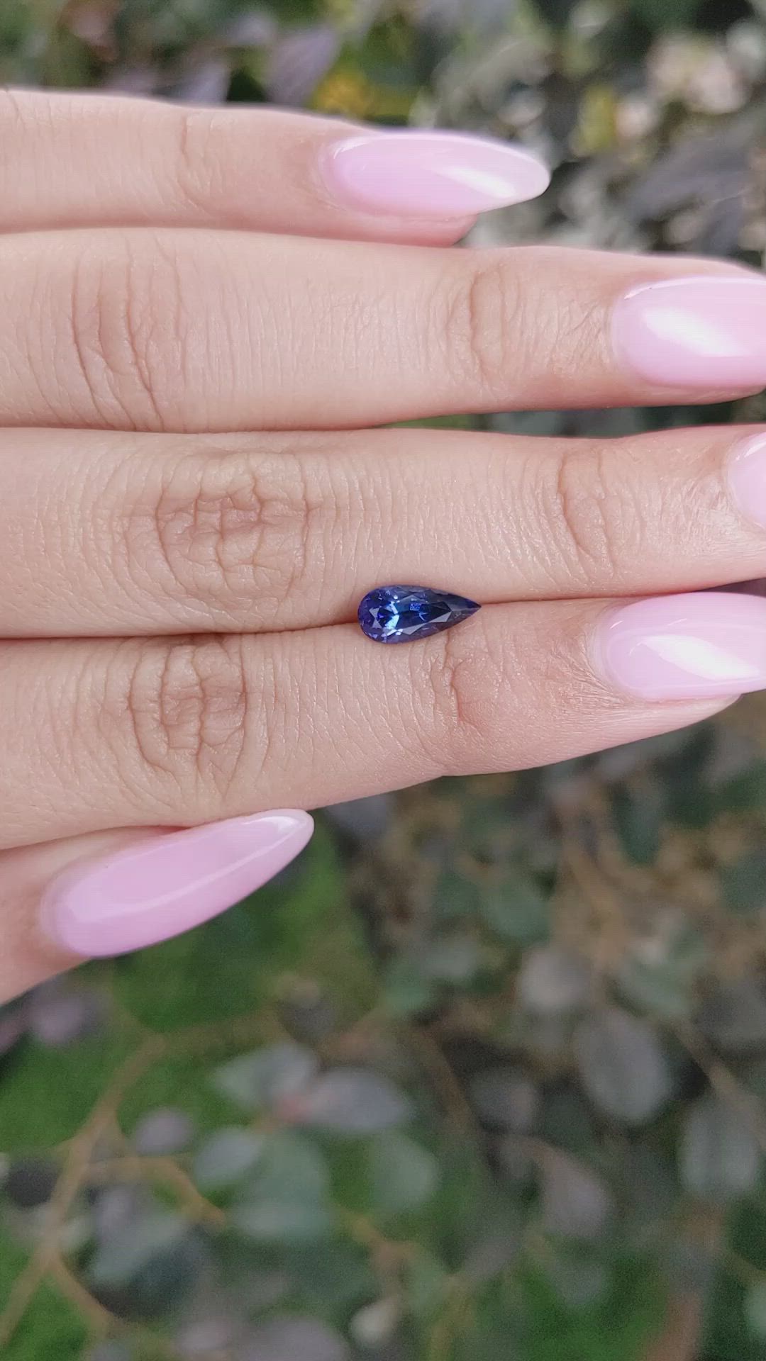 1.36 Ct. Blue Sapphire from Ceylon (Sri Lanka) Size Video
