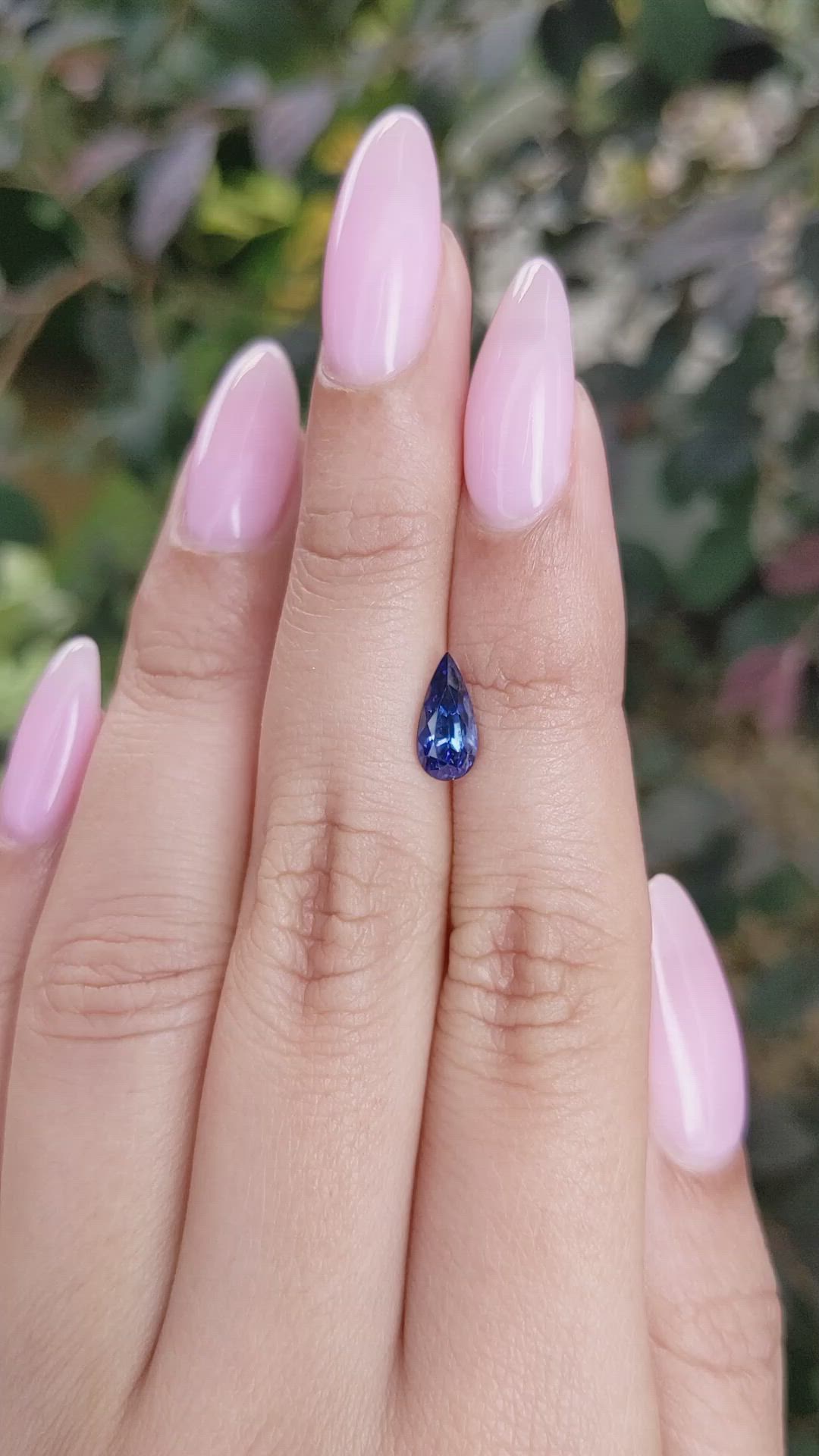 1.36 Ct. Blue Sapphire from Ceylon (Sri Lanka) Size Video
